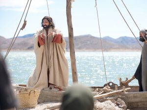 jezus na łodzi